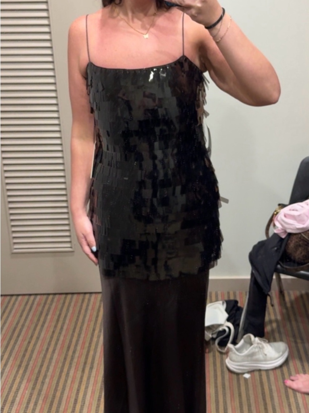 STAUD Mesa Sequin Maxi Dress size 4